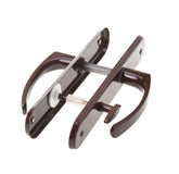 Aqbau® Door Handle Set Long Plate Brown Door Handle Door Handles Door Fitting (WC Bathroom Doors)